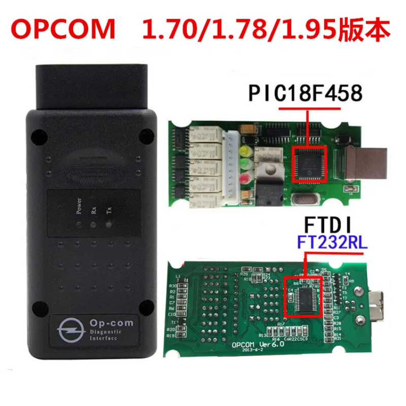 

OPCOM v1.59 V1.70 1.95 1.99 firmware best quality OP-COM For Opel Diagnostic-tool OP COM with real pic18f458 can be flash update