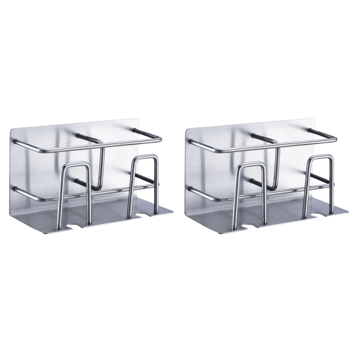 2pcs Stainless Steel Storage Rack Self-adhesive Organizer Wall-mounted Holder for Bathroom Bedroom
2pcs Stainless Steel Storage Rack Self-adhesive Organizer Wall-mounted Holder for Bathroom Bedroom