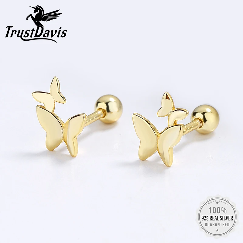 Серёжки-гвоздики 925 серебра 18 К для женщин, в форме бабочки, винтовые, DG0057
Серёжки-гвоздики 925 серебра 18 К для женщин, в форме бабочки, винтовые, DG0057