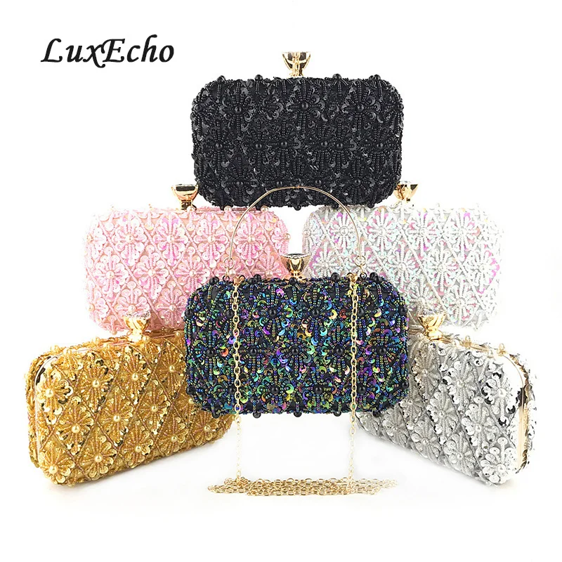 

Evening Bags 2023 New Arrive Beading Women's Day Clutches Bags ladies evening clutch bag Wedding Purse Party dinner bag