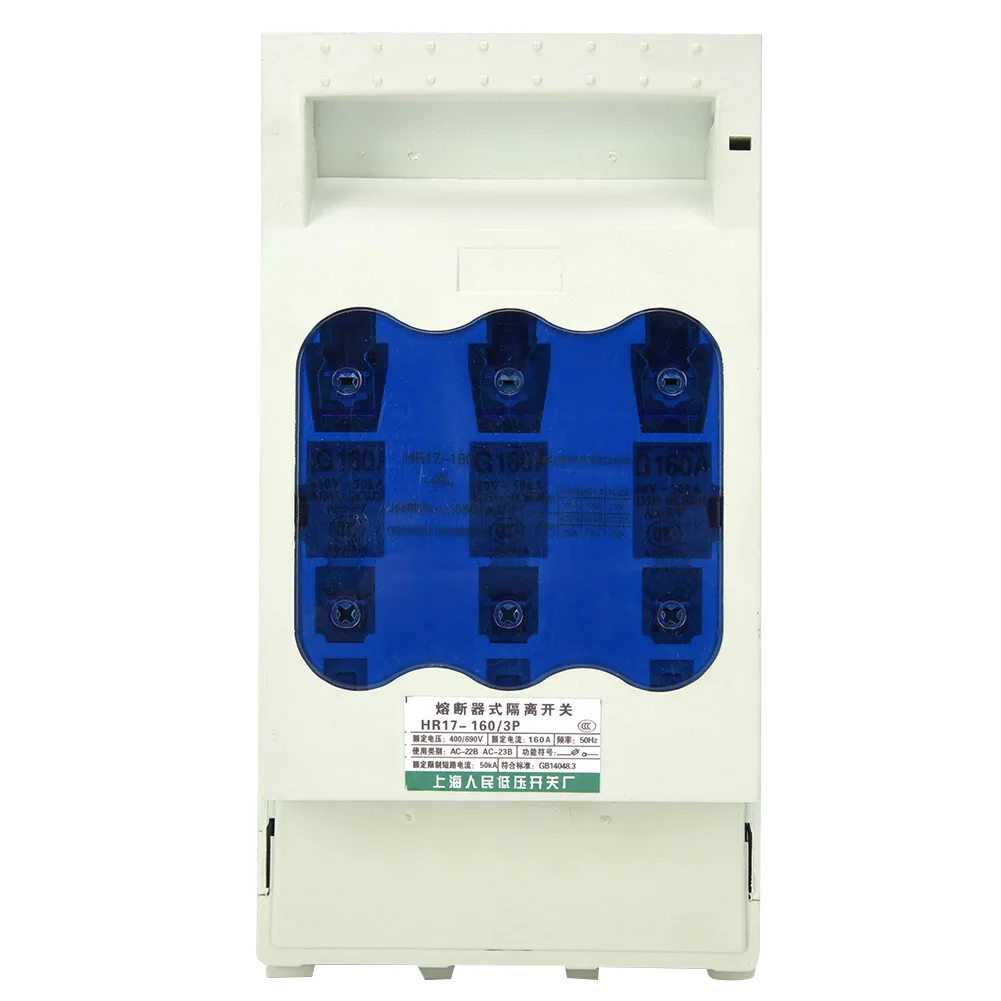 HR17B-160/30 Fuse Type Isolating Switch Disconnector 160A 3 PoleCopper Fuse Fuse Fuse Fuse Fuse Fuse
HR17B-160/30 Fuse Type Isolating Switch Disconnector 160A 3 PoleCopper Fuse Fuse Fuse Fuse Fuse Fuse