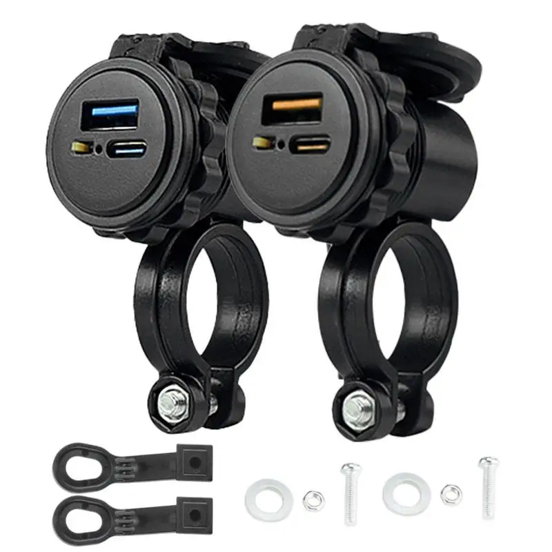 Motorcycle Dual USB Quick Charger Adapter LED Display Plug Socket Waterproof Power Adapter Type-C Motorcycle Accessories
Motorcycle Dual USB Quick Charger Adapter LED Display Plug Socket Waterproof Power Adapter Type-C Motorcycle Accessories