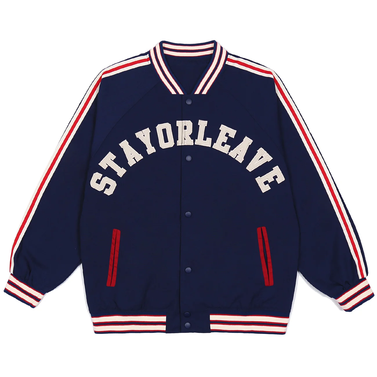 Harajuku Hip Hop Streetwear Baseball Jacket Striped Ribbons Patch Letter Embroidery Jacket Men Autumn Loose Casual Coats
Harajuku Hip Hop Streetwear Baseball Jacket Striped Ribbons Patch Letter Embroidery Jacket Men Autumn Loose Casual Coats