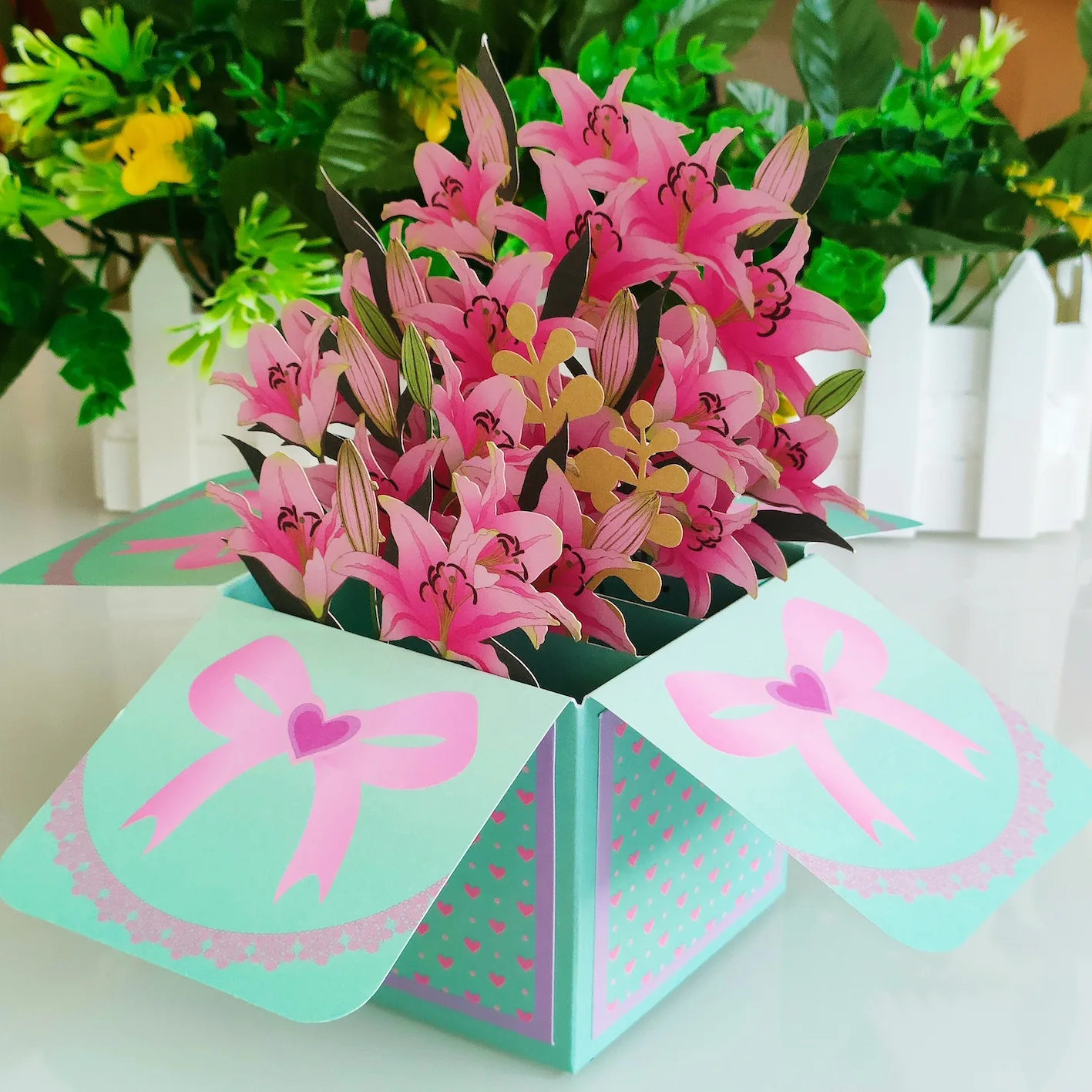 Happy Birthday Card for Girl Kids Wife Mother 3d Flower Pop-Up Greeting Cards Postcards Gifts with Envelope
Happy Birthday Card for Girl Kids Wife Mother 3d Flower Pop-Up Greeting Cards Postcards Gifts with Envelope