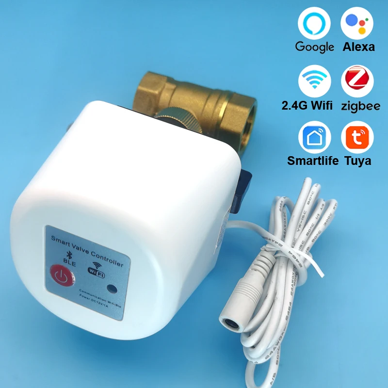 Умный клапан для воды Tuya Zigbee 1/2", 3/4", 1"
Умный клапан для воды Tuya Zigbee 1/2", 3/4", 1"