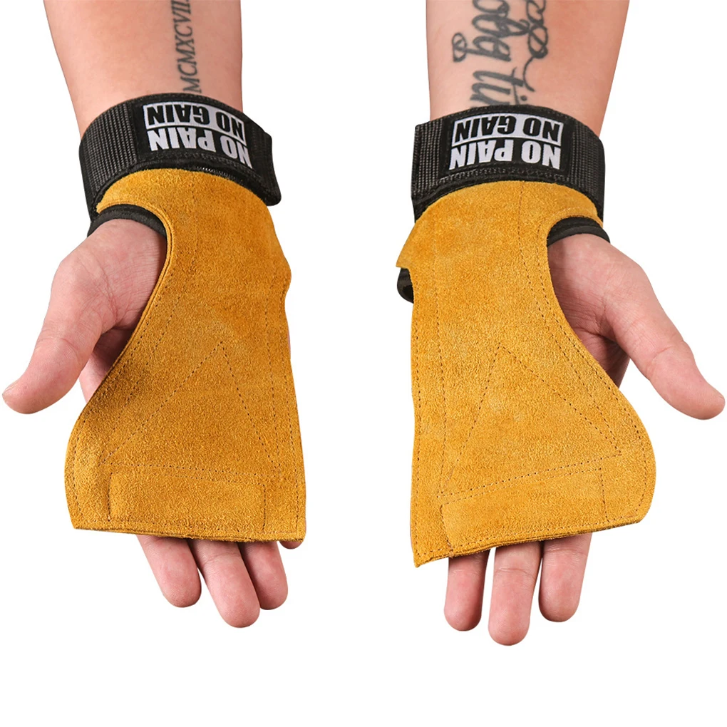 

1 Pair Gym Glove Portable Reusable Free Size Bodybuilding Exercising Weight Lifting Pad Protector Accessories Yellow