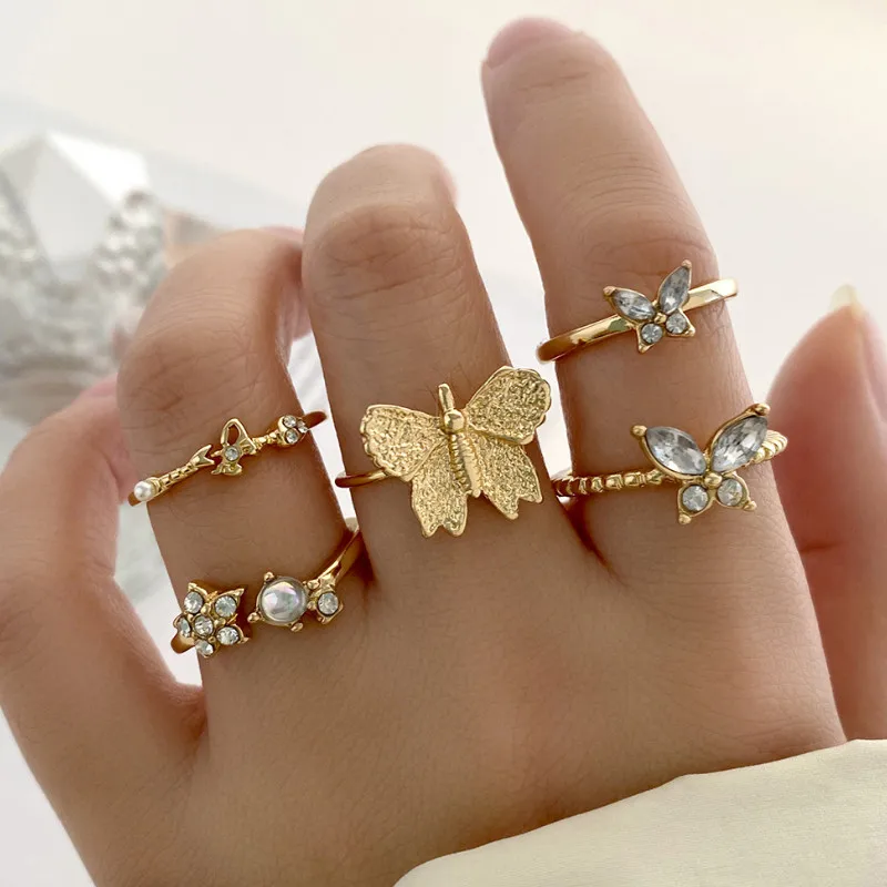 Trendy Women Stacked Rings Personality Full Diamond Butterfly Ring Party Jewelry Accessories
Trendy Women Stacked Rings Personality Full Diamond Butterfly Ring Party Jewelry Accessories