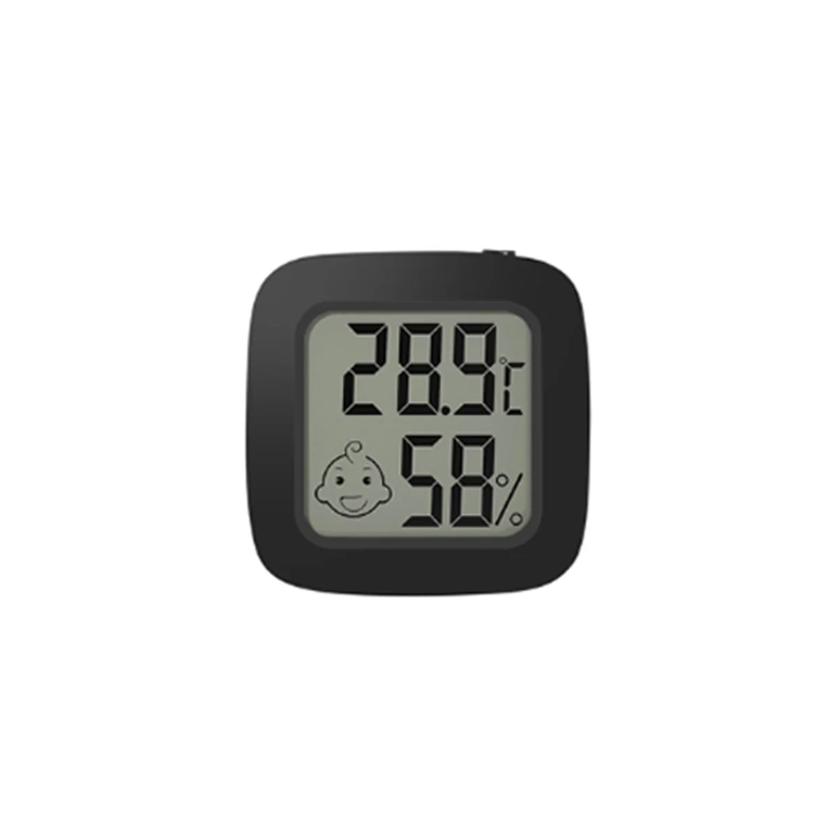 

Цифровая метеостанция, Мини термометр-гигрометр с ЖК дисплеем, измеритель температуры и влажности, черный цвет