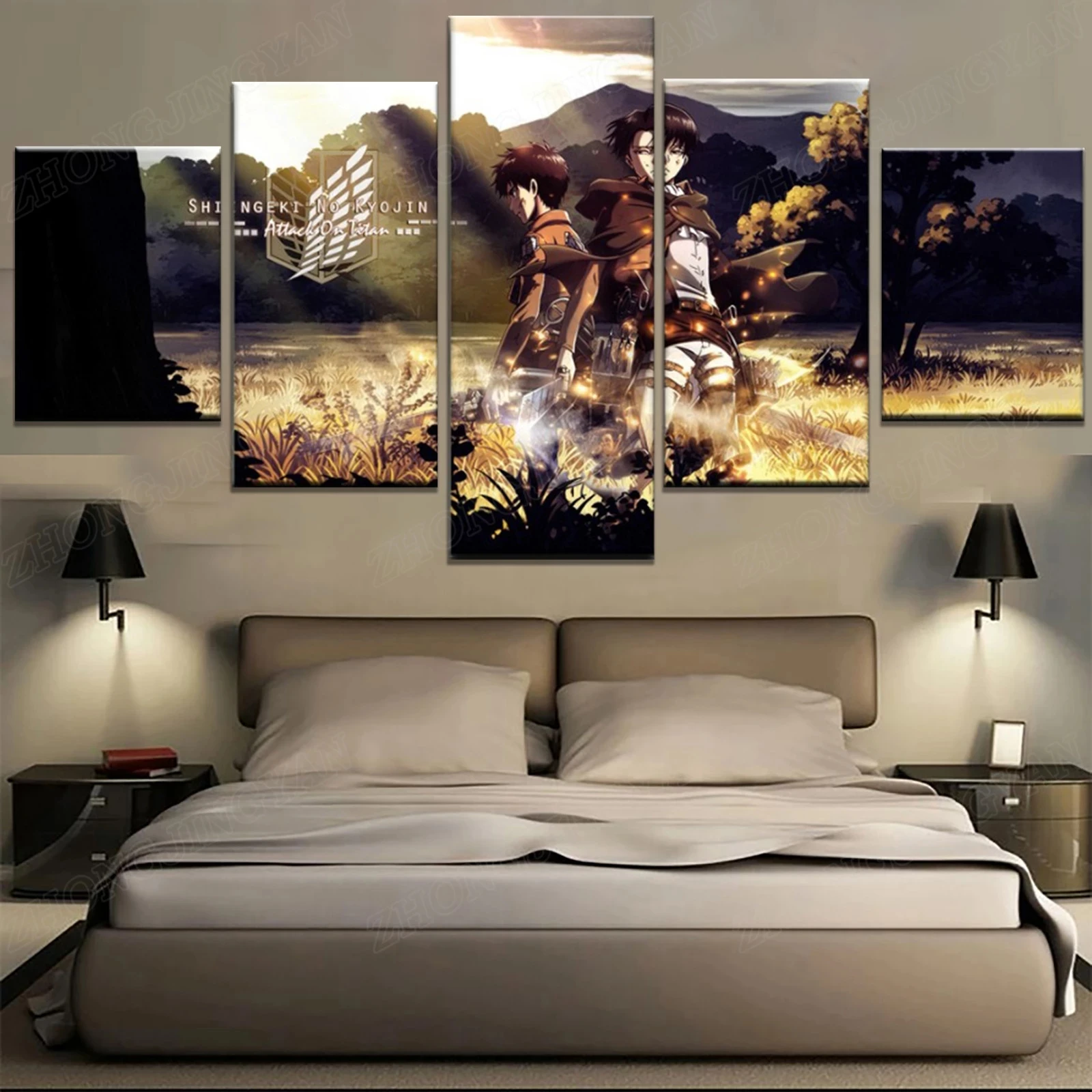 Eren Yeager Canvas Print Painting Home Decor Attack on Titan Modular Pictures 5 Pieces Levi Ackerman Poster Anime Wall Art Frame
Eren Yeager Canvas Print Painting Home Decor Attack on Titan Modular Pictures 5 Pieces Levi Ackerman Poster Anime Wall Art Frame