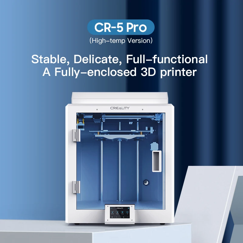 3D-принтер Creality CR-5 Pro H, полностью закрытый ультратихий принтер с высокой температурой до 260 градусов
3D-принтер Creality CR-5 Pro H, полностью закрытый ультратихий принтер с высокой температурой до 260 градусов