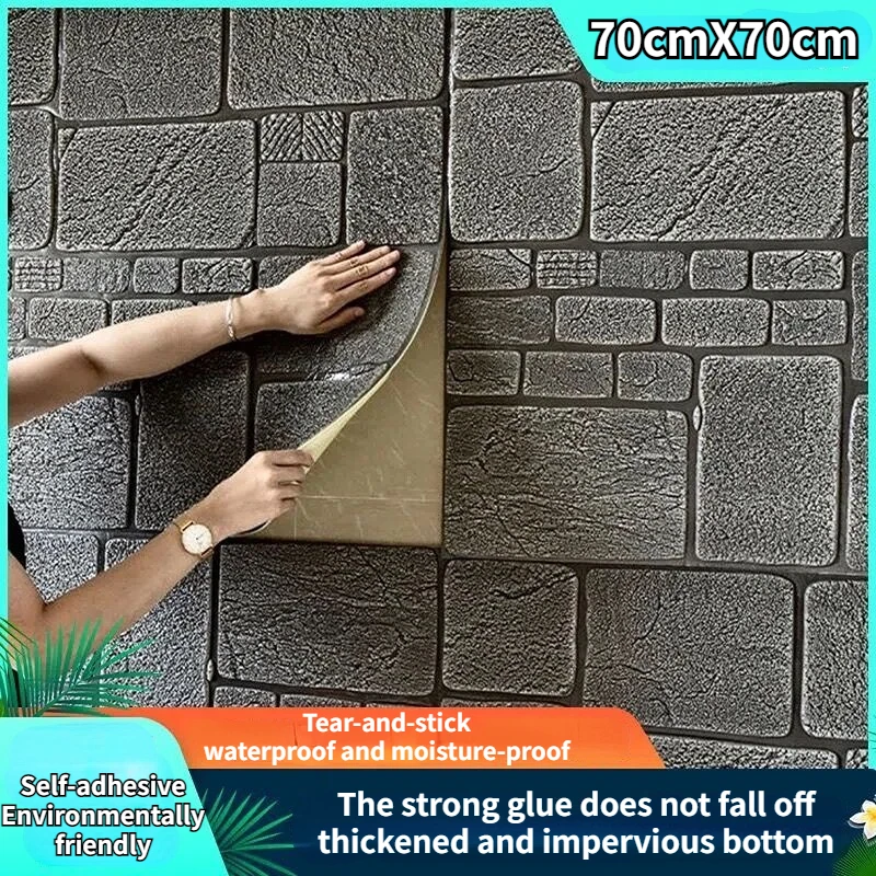 3D Wall Sticker Self Adhesive Kids Room Waterproof Background Brick Pattern Wallpaper Mural Living Room Bedroom DIY Foam Sticker
3D Wall Sticker Self Adhesive Kids Room Waterproof Background Brick Pattern Wallpaper Mural Living Room Bedroom DIY Foam Sticker