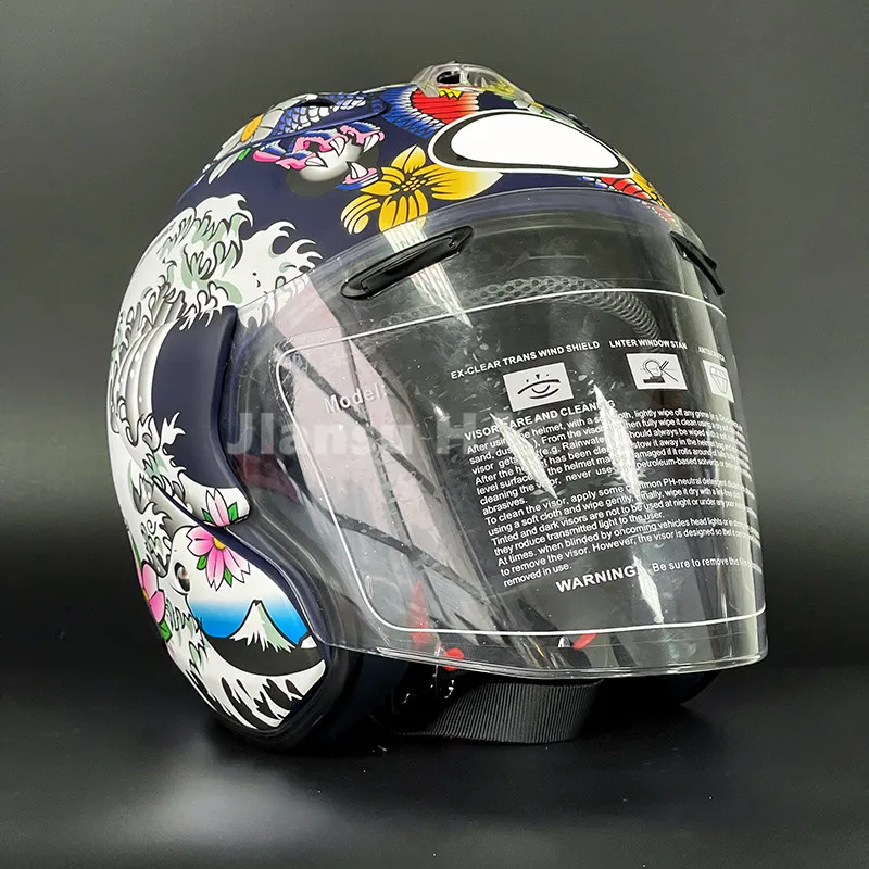 Open Face Half Helmet SZ-Ram5 VZ-RAM 3/4 ORIENTAL FLAT BLUE Motorcycle Helmet Riding Motocross Racing Motobike Helmet
Open Face Half Helmet SZ-Ram5 VZ-RAM 3/4 ORIENTAL FLAT BLUE Motorcycle Helmet Riding Motocross Racing Motobike Helmet