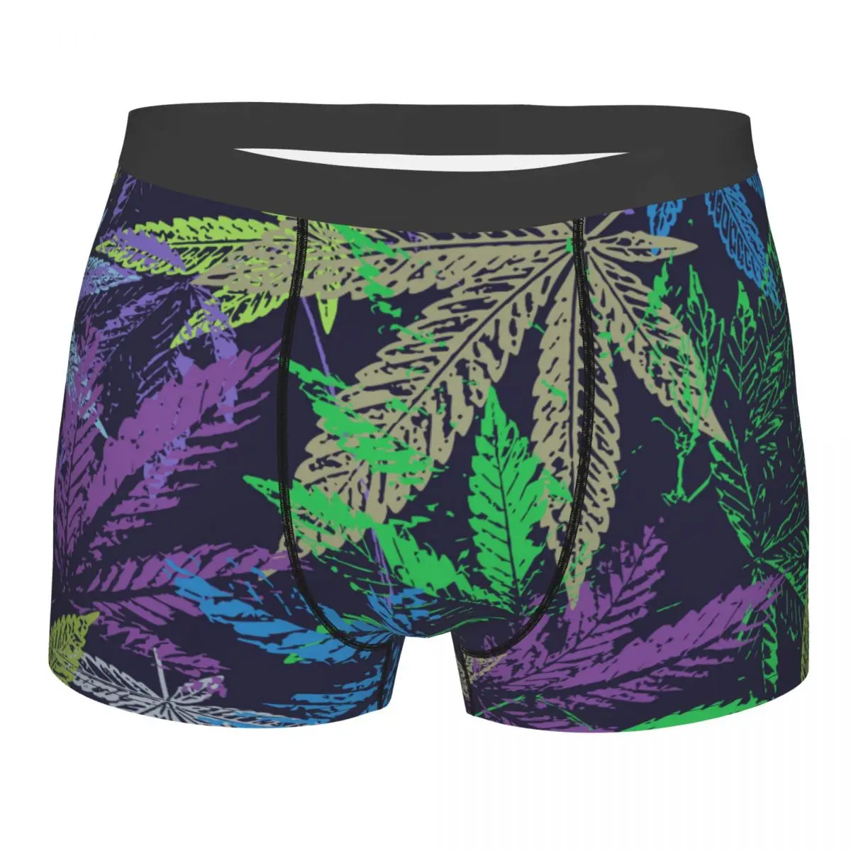 Мужское нижнее белье с листьями конопли в стиле ретро 
Мужское нижнее белье с листьями конопли в стиле ретро