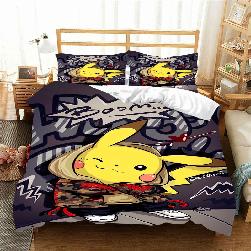 Pikachu Bedding Set Down Quilt Cover Pillow Case Comfortable Quilt Cover Bedding Linen Double Full Double King Duvet Cover
Pikachu Bedding Set Down Quilt Cover Pillow Case Comfortable Quilt Cover Bedding Linen Double Full Double King Duvet Cover