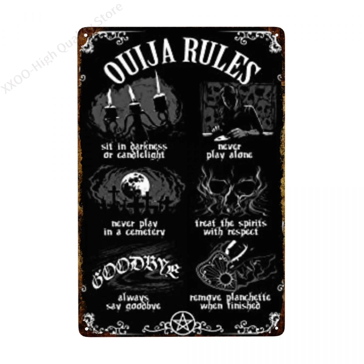 Ouija доска коричневая жестяная вывеска художественное настенное украшение, винтажная алюминиевая Ретро металлическая вывеска, железная жив...
Ouija доска коричневая жестяная вывеска художественное настенное украшение, винтажная алюминиевая Ретро металлическая вывеска, железная жив...