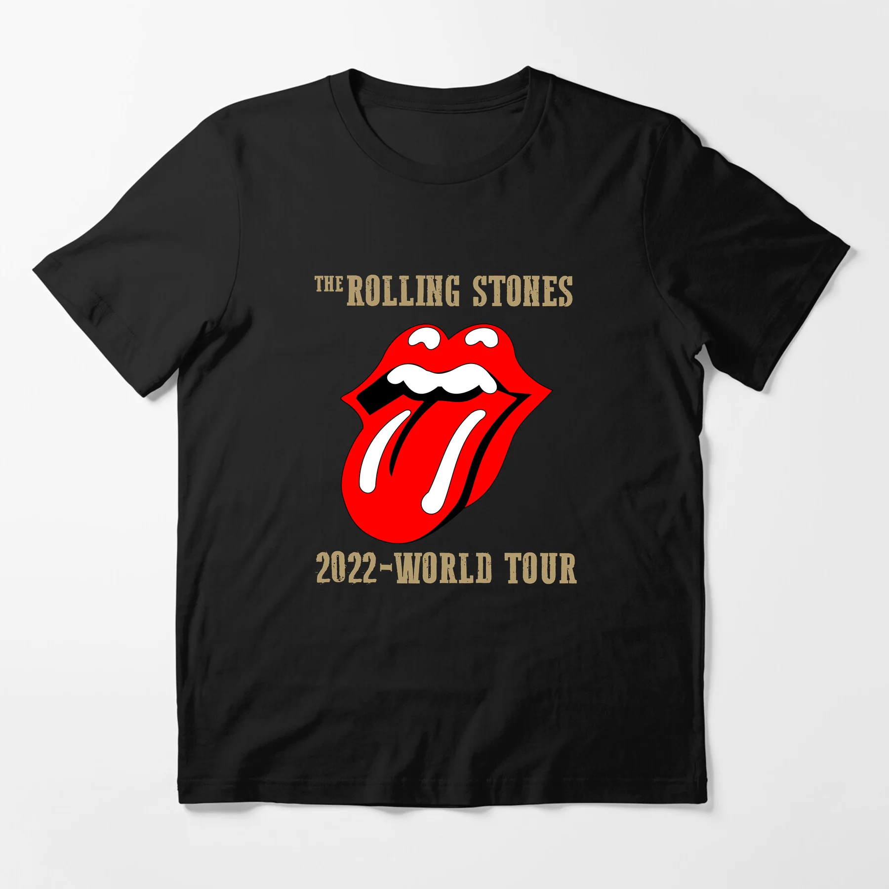 

Amazing Tees Male T Shirt Casual Oversized The Rolling Stones 2022 World Tour T-shirt Men T-shirts Graphic Short Sleeve S-3XL