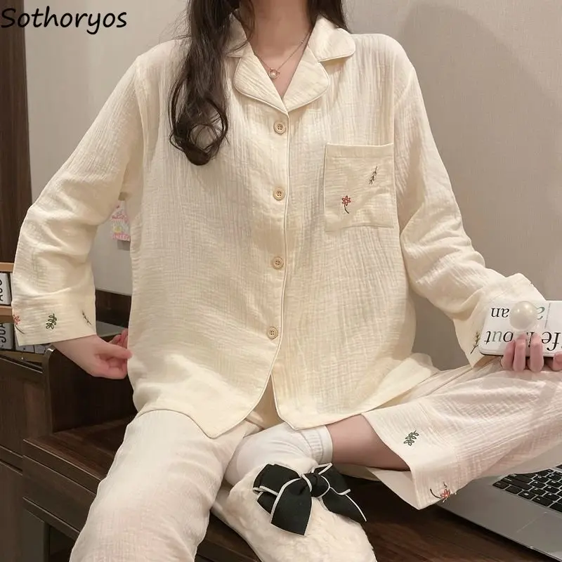 Pajama Sets Women Tender Sleepwear Student Autumn Chic Simple Homewear Basic Casual Ladies Loose Comfortable Long Sleeve Korean
Pajama Sets Women Tender Sleepwear Student Autumn Chic Simple Homewear Basic Casual Ladies Loose Comfortable Long Sleeve Korean