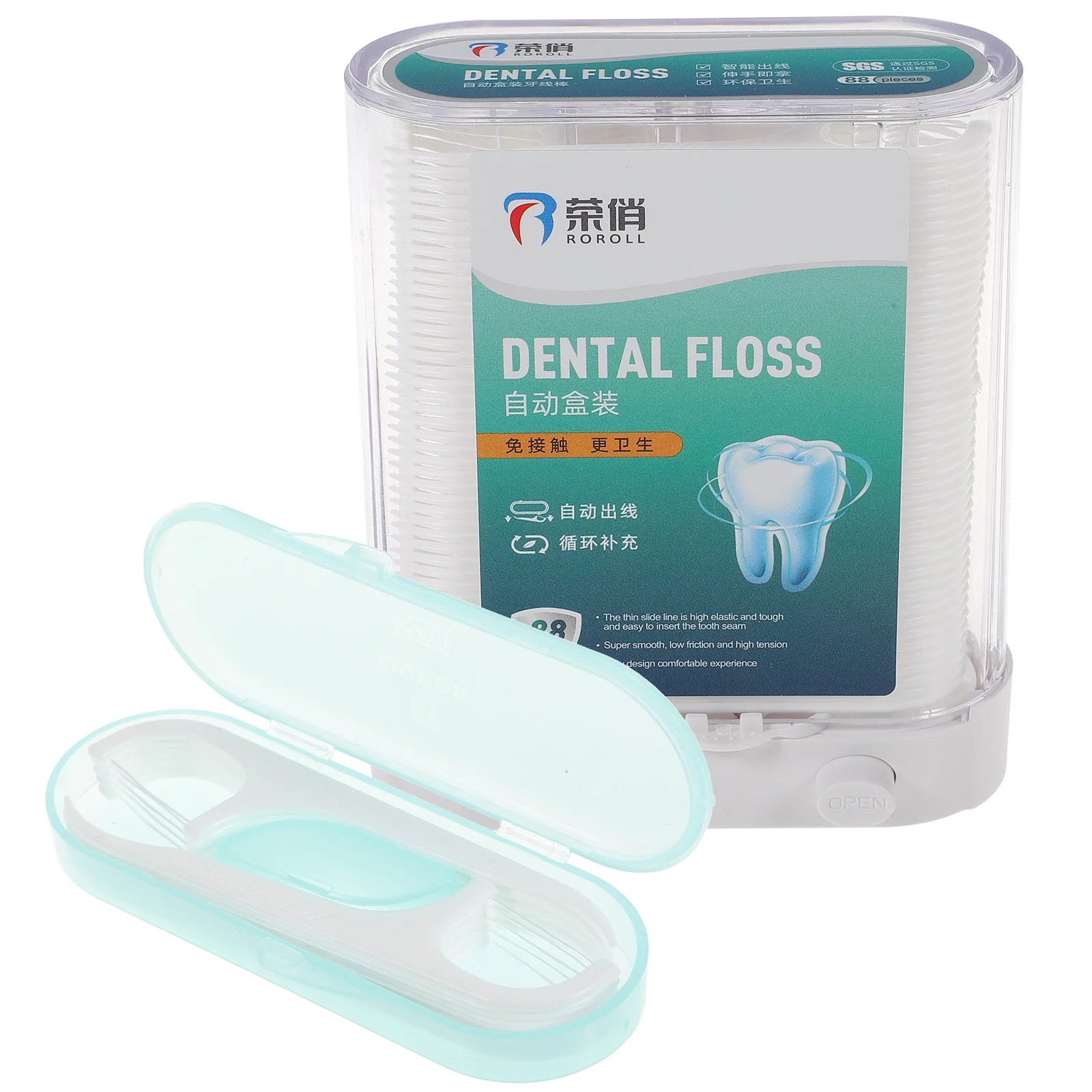 

Automatic Boxed Dental Floss Convenient Picks Disposable Teeth Flosses Tooth Supply Portable Purse Holder