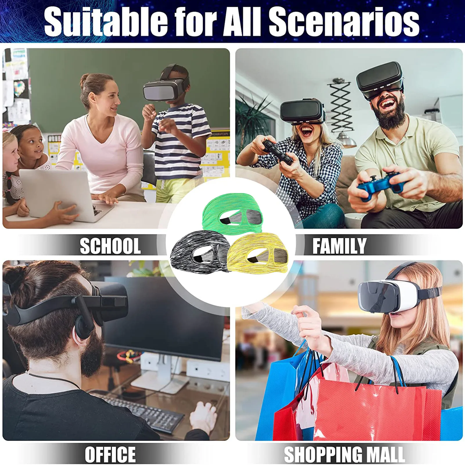 Sweat Band For VR Headset Protect Eyes From Sweats Sweat Bands Virtual Reality Games Accessories For VR Headset
Sweat Band For VR Headset Protect Eyes From Sweats Sweat Bands Virtual Reality Games Accessories For VR Headset