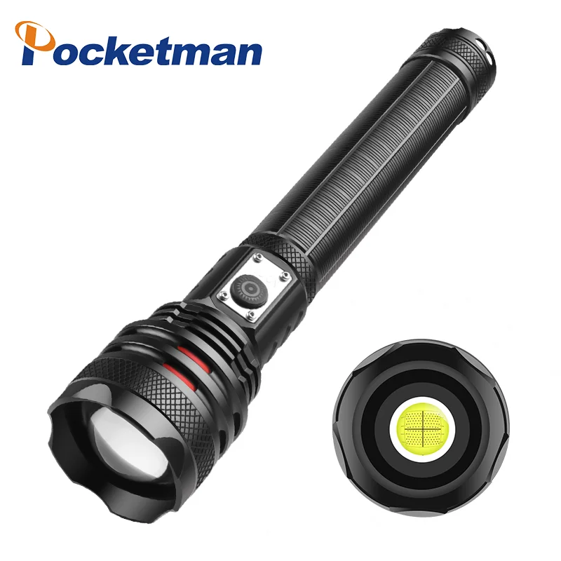 XHP70 XHP90 LED Flashlight USB Rechargeable 5 Lighting Modes Torch Telescopic Zoom Waterproof camping Light By 18650 26650
XHP70 XHP90 LED Flashlight USB Rechargeable 5 Lighting Modes Torch Telescopic Zoom Waterproof camping Light By 18650 26650
