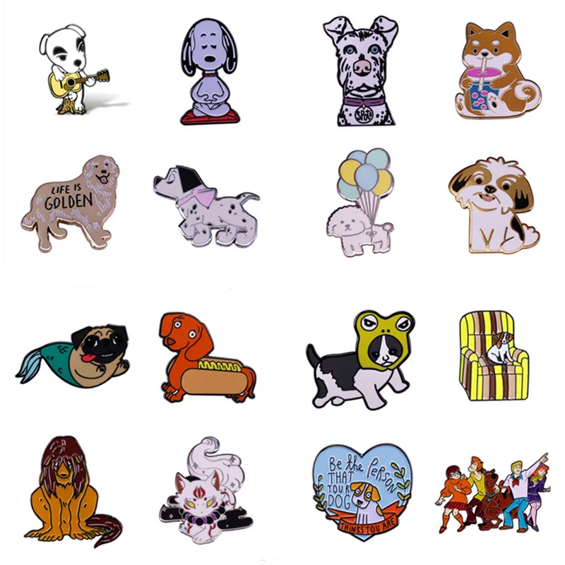 Cute Animal Kawaii Puppy Cartoon Brooch Mermaid Rainbow Dog Metal Enamel Badge Fashion Lapel Shirt Pin Jewelry Accessories Gifts
Cute Animal Kawaii Puppy Cartoon Brooch Mermaid Rainbow Dog Metal Enamel Badge Fashion Lapel Shirt Pin Jewelry Accessories Gifts