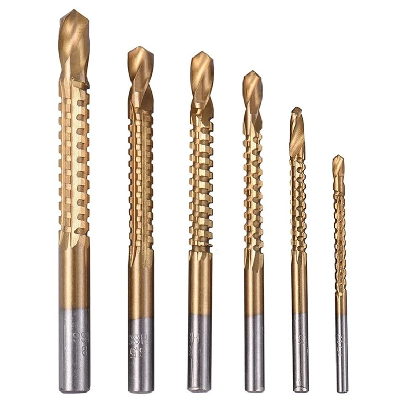 HOT-6Pcs набор титановых сверл, набор сверл из быстрорежущей стали для сверления отверстий, набор сверл для столярных и ножовочных работ 3-8 мм
HOT-6Pcs набор титановых сверл, набор сверл из быстрорежущей стали для сверления отверстий, набор сверл для столярных и ножовочных работ 3-8 мм