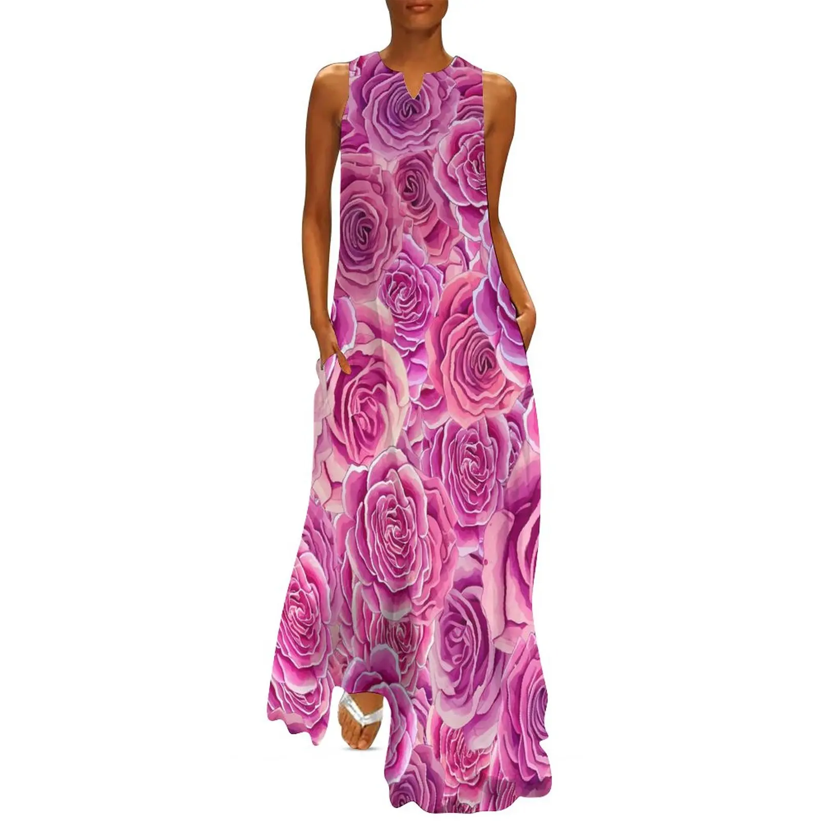 Roses Floral Dress Pink Flowers Print Kawaii Maxi Dress V Neck Graphic Casual Long Dresses Aesthetic Big Size Vestidos
Roses Floral Dress Pink Flowers Print Kawaii Maxi Dress V Neck Graphic Casual Long Dresses Aesthetic Big Size Vestidos