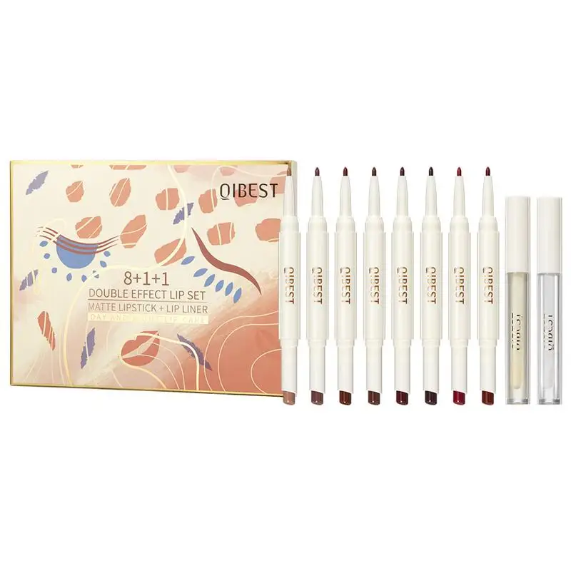 Lipstick Sets For Women Lip Liner Lipstick Pen Set With Lip Oil Lip Stain 1 Step Lips Nude Lip Stain Makeup Gift Set
Lipstick Sets For Women Lip Liner Lipstick Pen Set With Lip Oil Lip Stain 1 Step Lips Nude Lip Stain Makeup Gift Set