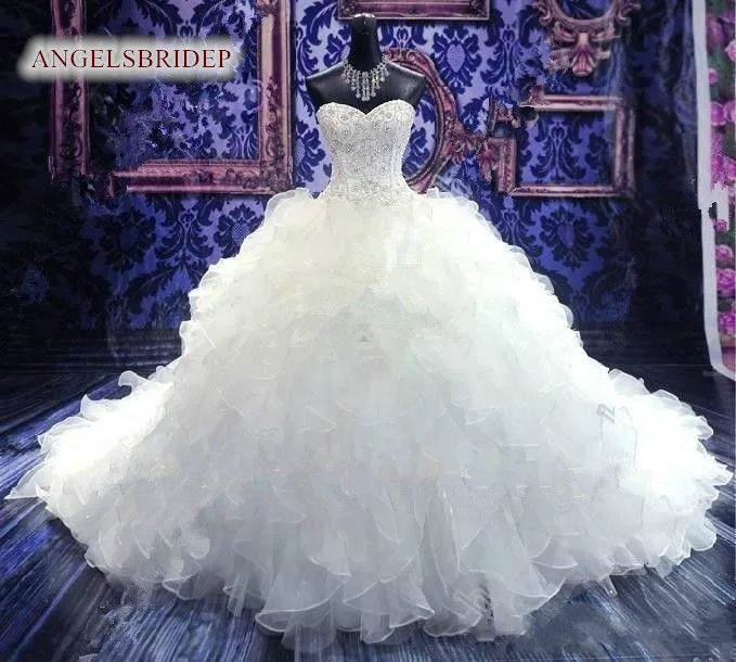 ANGELSBRIDEP Пышные свадебные платья из органзы Аппликация с бисером оборками Корсет Vestidos de невесты
ANGELSBRIDEP Пышные свадебные платья из органзы Аппликация с бисером оборками Корсет Vestidos de невесты