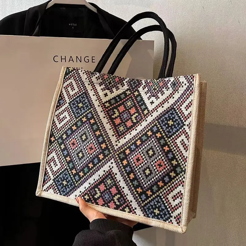 2023 new women Bohemia Mandala shoulder bag Ethnic canvas Handbag Ladies Shopping Bag Girls Totes Beach Travel casual bag
2023 new women Bohemia Mandala shoulder bag Ethnic canvas Handbag Ladies Shopping Bag Girls Totes Beach Travel casual bag