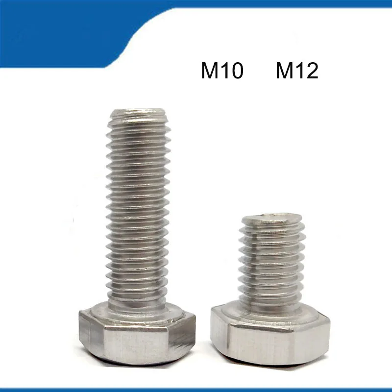 Hot Sell High Quality 20/50PCS M10 M12 External Hex Head Screws 316 Stainless Steel Full Thread Hexagon Bolts Length
Hot Sell High Quality 20/50PCS M10 M12 External Hex Head Screws 316 Stainless Steel Full Thread Hexagon Bolts Length