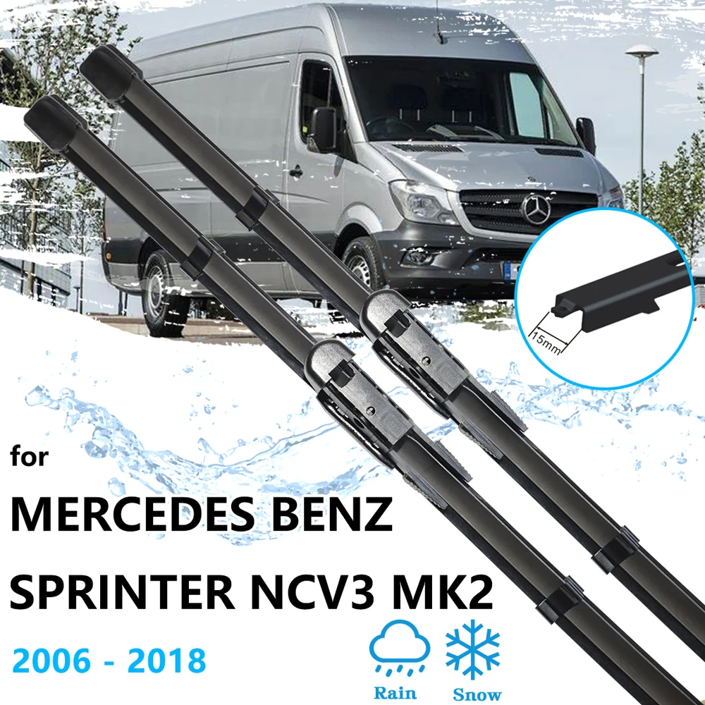 For Mercedes Benz Sprinter NCV3 MK2 2006~2018 Front Wiper Blades Brushes Cleaning Window Windshield Windscreen Auto Accessories
For Mercedes Benz Sprinter NCV3 MK2 2006~2018 Front Wiper Blades Brushes Cleaning Window Windshield Windscreen Auto Accessories