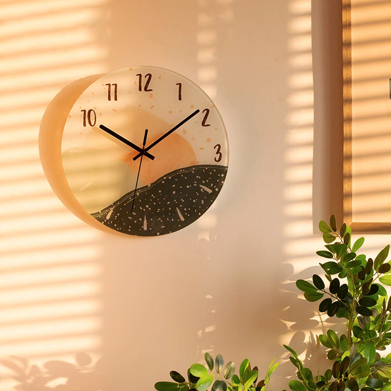 

Silent Decorative Wall Clock Timepiece Nordic Luxury Hall Mural Wall Clock Home Design Horloge Murale Electronic Wall Clock