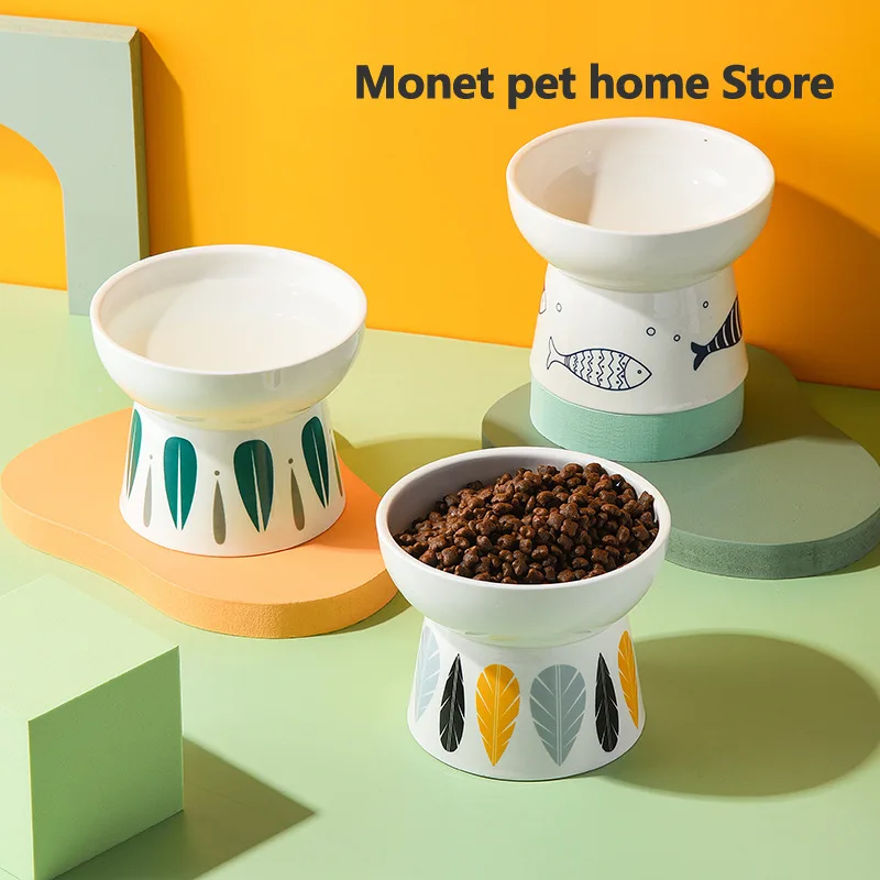 Cat High Foot Bowl Japanese-style Pet Ceramic Food Water Feeders Small Puppy Dogs Feeding Bowls Protect Cats Cervical Spine
Cat High Foot Bowl Japanese-style Pet Ceramic Food Water Feeders Small Puppy Dogs Feeding Bowls Protect Cats Cervical Spine