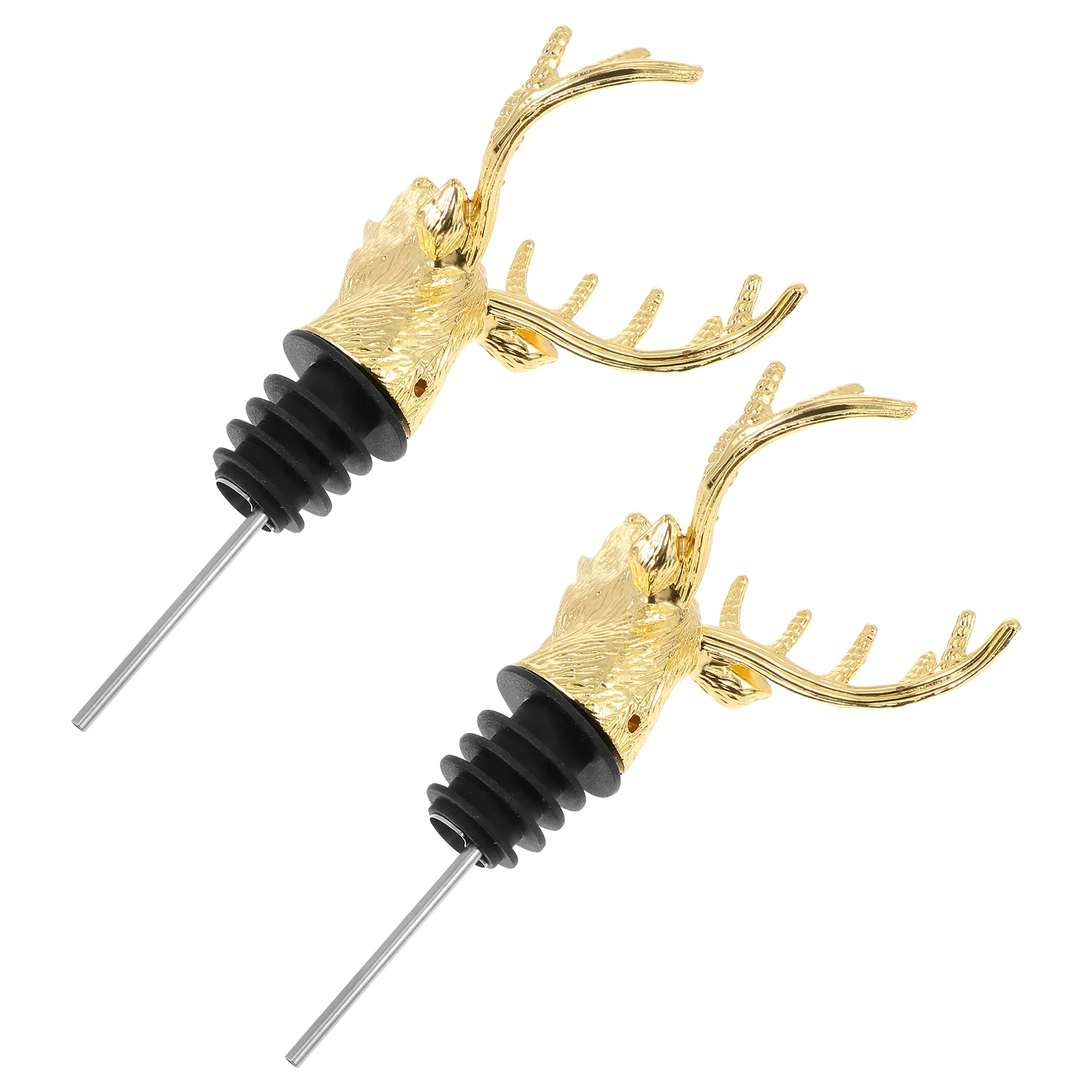 Bottle Stopper Spout Pourer Deer Champagne Plug Head Animal Stoppers Decanter Aerator Cork Golden Vinegar Air Spouts Pour Stag
Bottle Stopper Spout Pourer Deer Champagne Plug Head Animal Stoppers Decanter Aerator Cork Golden Vinegar Air Spouts Pour Stag