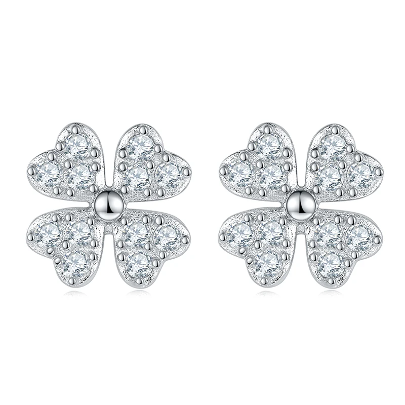 Anziw Pave Real Moissanite Four Leaf Clover Flower Stud Earrings for Women 925 Sterling Silver Fashion Jewelry Birthday Gifts
Anziw Pave Real Moissanite Four Leaf Clover Flower Stud Earrings for Women 925 Sterling Silver Fashion Jewelry Birthday Gifts