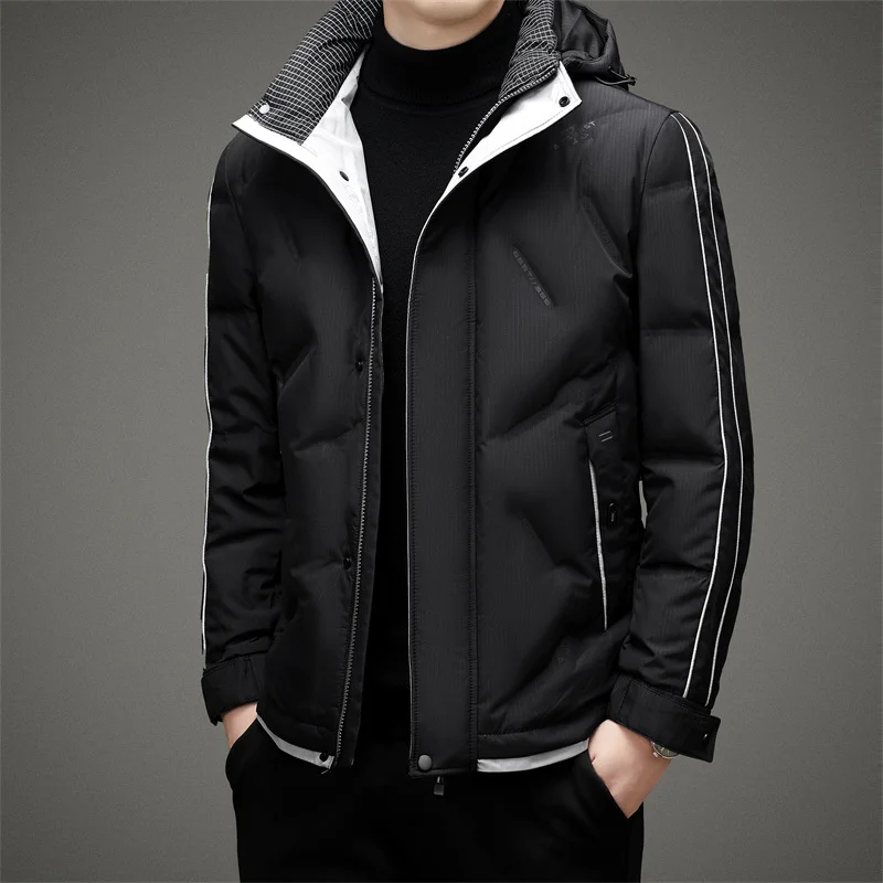 down High end light jacket Men's short 2023 new hooded fashion warm lightweight cold autumn winter outerwear trend 
down High end light jacket Men's short 2023 new hooded fashion warm lightweight cold autumn winter outerwear trend