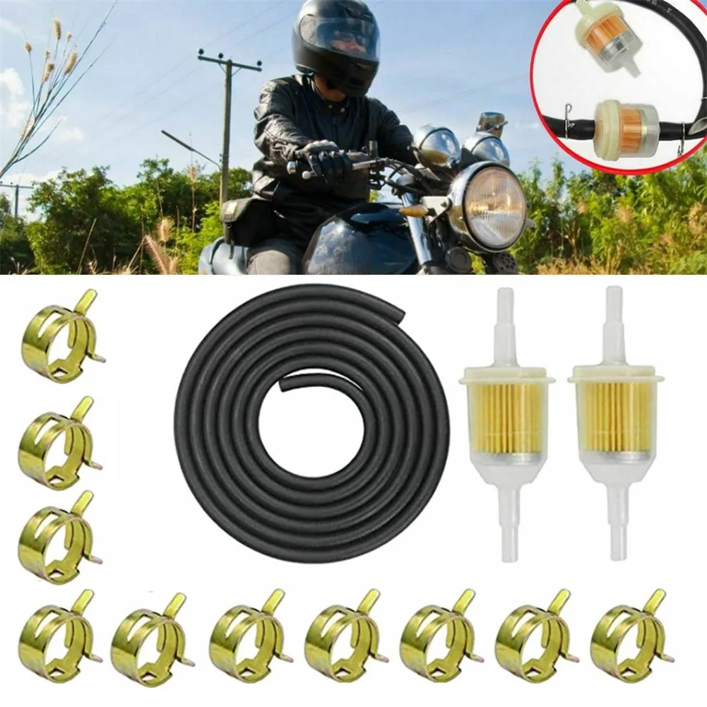 Motorcycle Fuel Line Hose Kit 2pcs 8mm Oil Filters 10pcs Hose Clamps For Small Tractors Lawn Mower Oil Filter Cup Accessories
Motorcycle Fuel Line Hose Kit 2pcs 8mm Oil Filters 10pcs Hose Clamps For Small Tractors Lawn Mower Oil Filter Cup Accessories