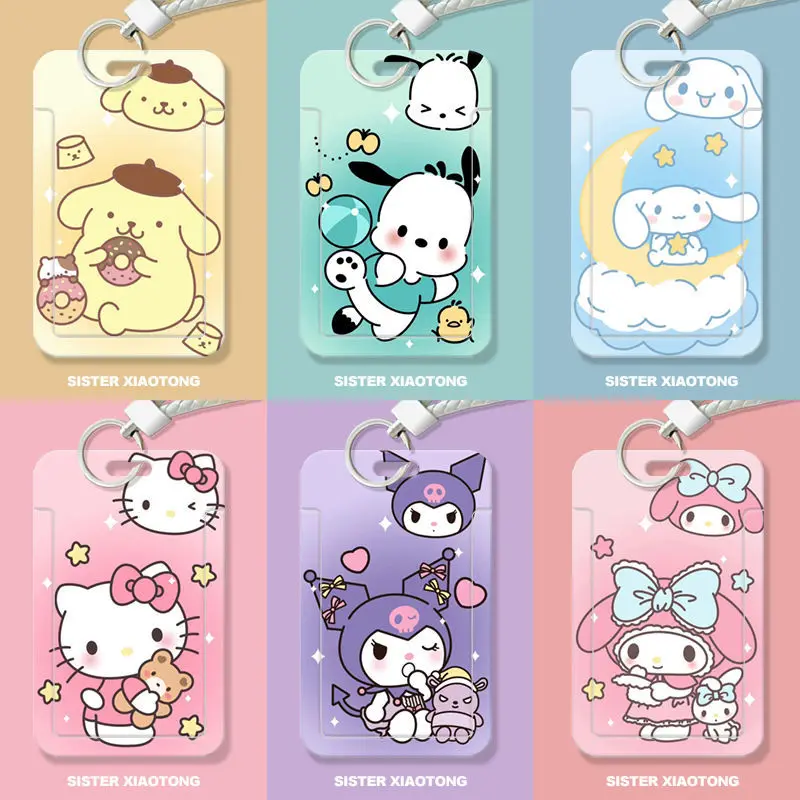 Sanrio Card Sleeve Kuromi Anime Pompom Purin Cartoon Cute Hello Kittys Cinnamoroll Keychain Bus Card Cover Pendant Toy Girls
Sanrio Card Sleeve Kuromi Anime Pompom Purin Cartoon Cute Hello Kittys Cinnamoroll Keychain Bus Card Cover Pendant Toy Girls