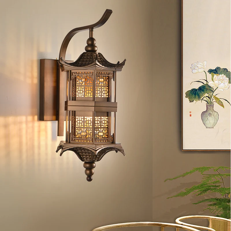 New Chinese Style Retro Wall Lamps Outdoor Waterproof Courtyard Iron Art Lampshade Balcony Exterior Wall Door Decoration Lights
New Chinese Style Retro Wall Lamps Outdoor Waterproof Courtyard Iron Art Lampshade Balcony Exterior Wall Door Decoration Lights