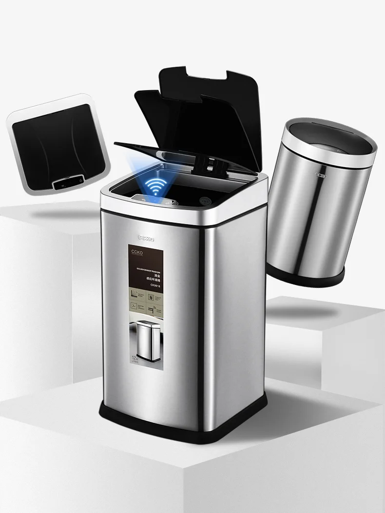 GY Inductive Ashbin Toilet with Lid Smart Kitchen and Bedroom Light Luxury Large Capacity Measuring Cylinder 
GY Inductive Ashbin Toilet with Lid Smart Kitchen and Bedroom Light Luxury Large Capacity Measuring Cylinder