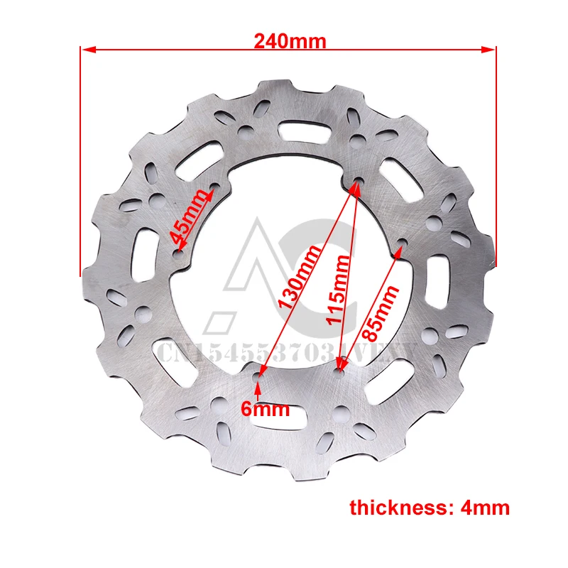 260 мм передний 240 мм Задний дисковый тормозной диск Honda CRF 450 450 CRF RX Efi 2020-2021 2020 
260 мм передний 240 мм Задний дисковый тормозной диск Honda CRF 450 450 CRF RX Efi 2020-2021 2020