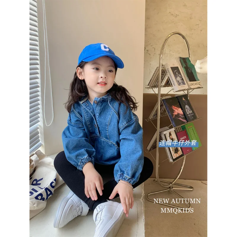 2-8T Denim Jackets For Girls Toddler Kid Baby Girl Clothes Long Sleeve Hooded Jeans Coats Loose Fashion Top Pullover Streetwear
2-8T Denim Jackets For Girls Toddler Kid Baby Girl Clothes Long Sleeve Hooded Jeans Coats Loose Fashion Top Pullover Streetwear