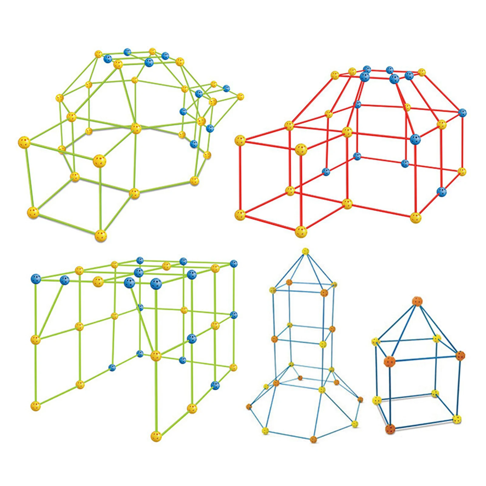 Kids Fort Building Kit 130-pcsSTEM Construction Fort Builder Kits Indoor Outdoor Play Tent Construction Toys With 86 Rods And 44
Kids Fort Building Kit 130-pcsSTEM Construction Fort Builder Kits Indoor Outdoor Play Tent Construction Toys With 86 Rods And 44