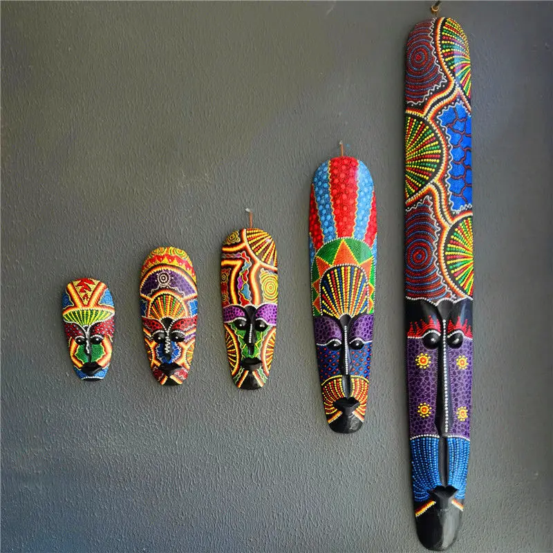 Mask Hanging Board Creative Southeast Asia Style Thai Solid Wood Colorful Porch Living Room Bar Home Decor Creative Ornament New
Mask Hanging Board Creative Southeast Asia Style Thai Solid Wood Colorful Porch Living Room Bar Home Decor Creative Ornament New