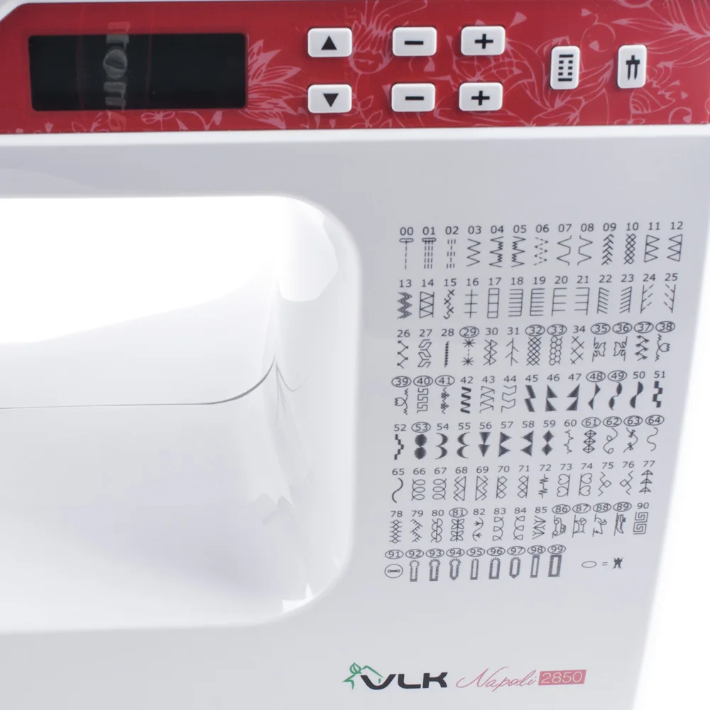 Швейная машина VLK Napoli 2850 (169 видов строчки регулировка натяжения LED дисплей