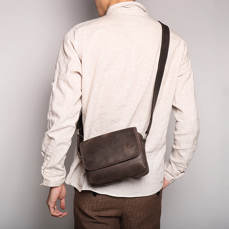 Man Weekend Simple Bag Genuine Flap Men's Leather Crossbody Outdoor Shoulder Bag Bag Bag Phone Daily Zipper
Man Weekend Simple Bag Genuine Flap Men's Leather Crossbody Outdoor Shoulder Bag Bag Bag Phone Daily Zipper