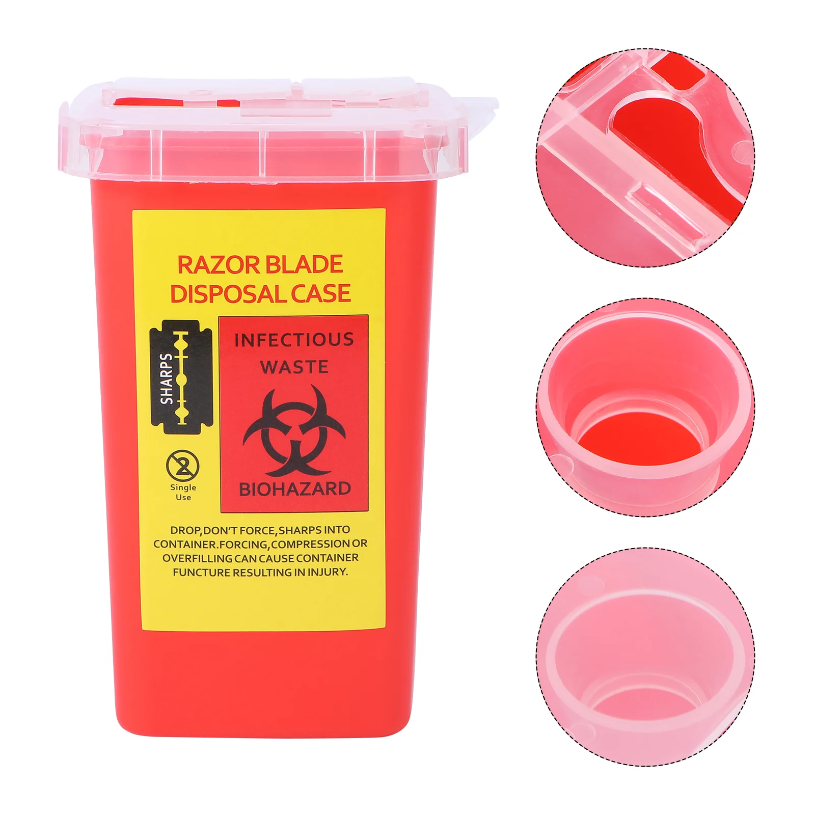 Disposal Container Case Box Waste Needle Bank Bin Dispenser Storage Disposable Syringe Trash Safety Can Recycling Holder Barber
Disposal Container Case Box Waste Needle Bank Bin Dispenser Storage Disposable Syringe Trash Safety Can Recycling Holder Barber