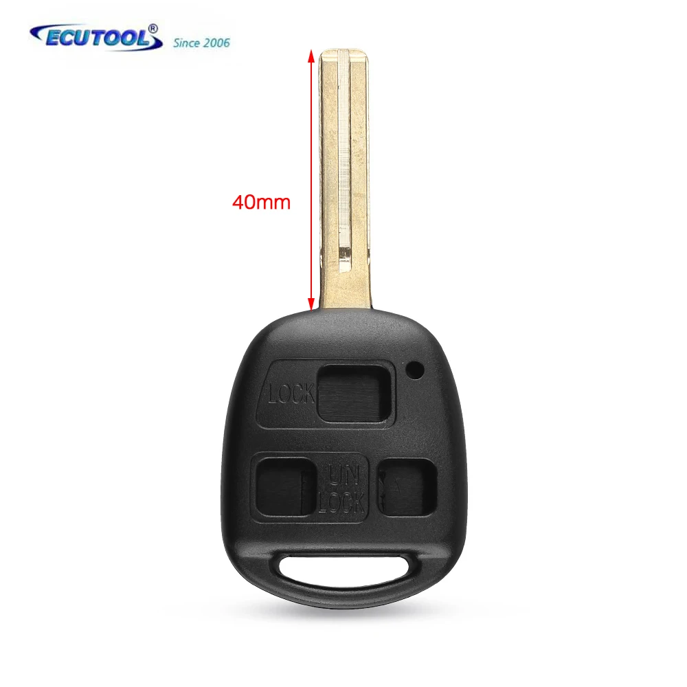 ECUTOOL 3 Buttons Remote Fob Car Key Shell For Lexus RX300 ES300 Auto Key Case Replacement 
ECUTOOL 3 Buttons Remote Fob Car Key Shell For Lexus RX300 ES300 Auto Key Case Replacement