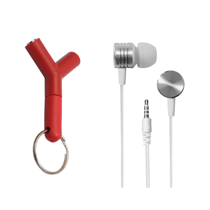Hot 3C-2 Pcs Accessories: 1Pcs Earphone Splitter Y Type Audio Two In One Headset & 1 Pcs 3.5Mm In-Ear Stereo Earbuds Headphone
Hot 3C-2 Pcs Accessories: 1Pcs Earphone Splitter Y Type Audio Two In One Headset & 1 Pcs 3.5Mm In-Ear Stereo Earbuds Headphone